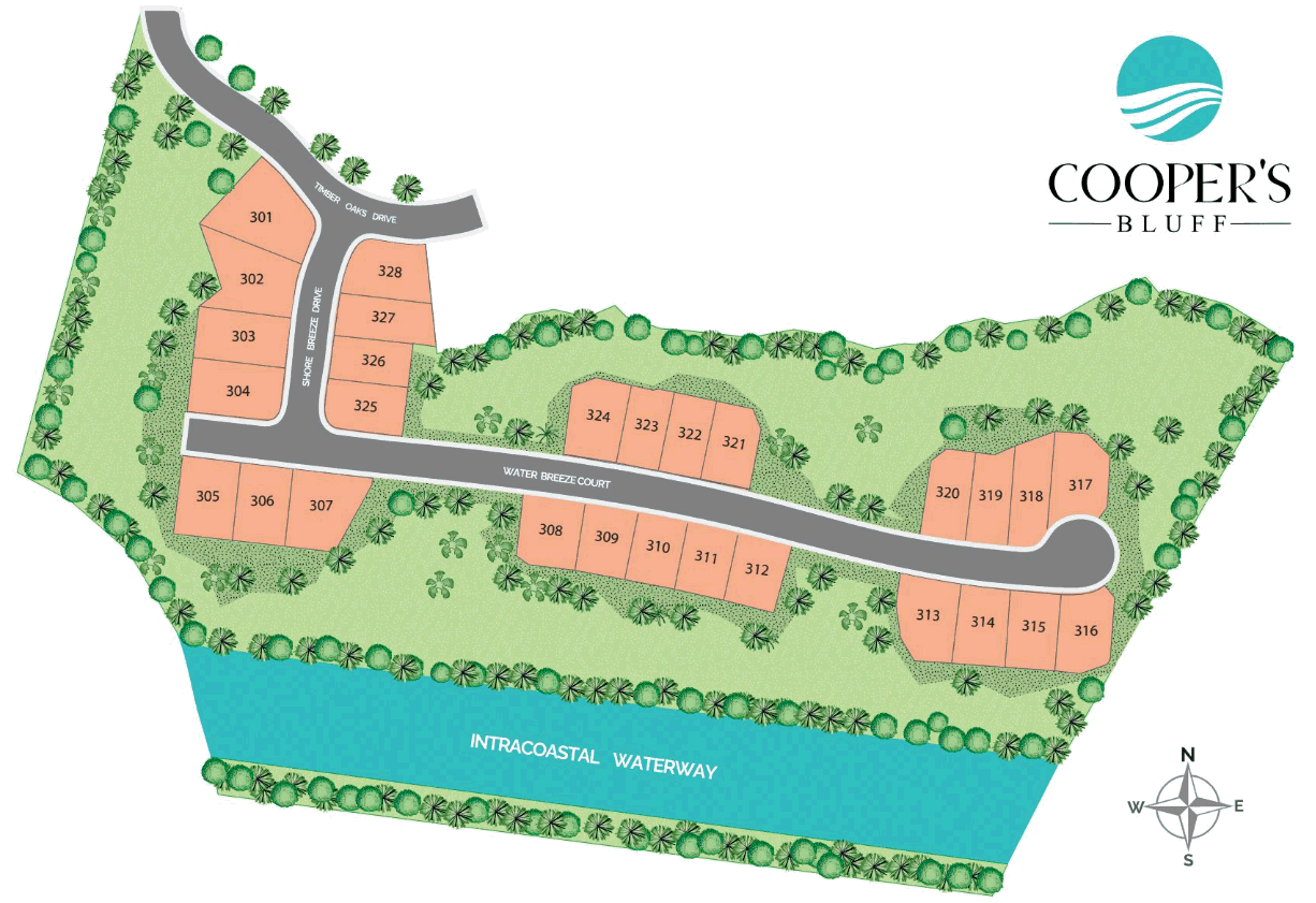Beverly Homes Community Map of Cooper's Bluff